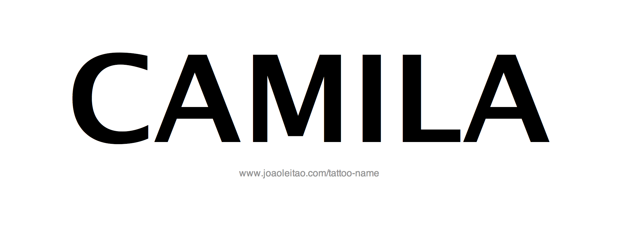 Tattoo Design Name Camila 