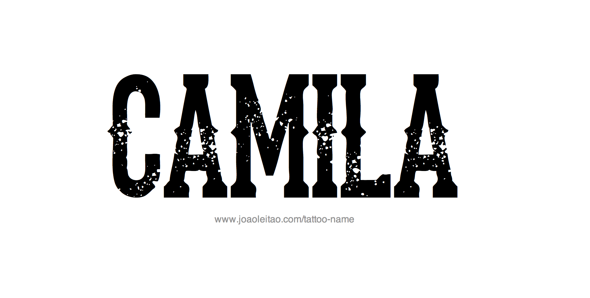 Tattoo Design Name Camila 