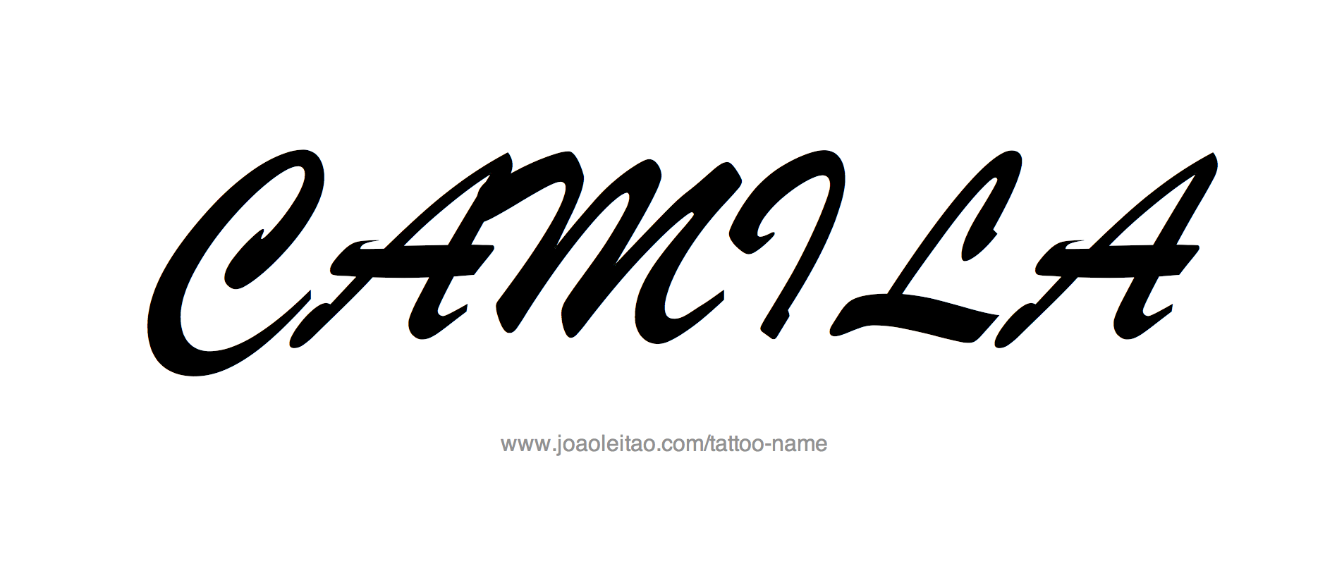 Tattoo Design Name Camila 