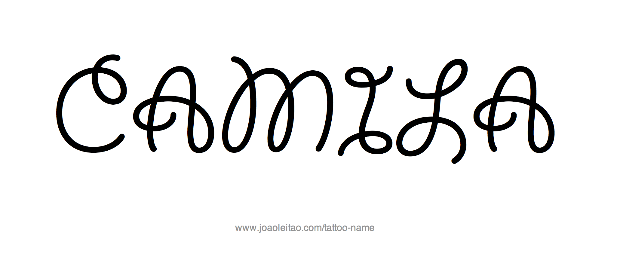 Tattoo Design Name Camila 