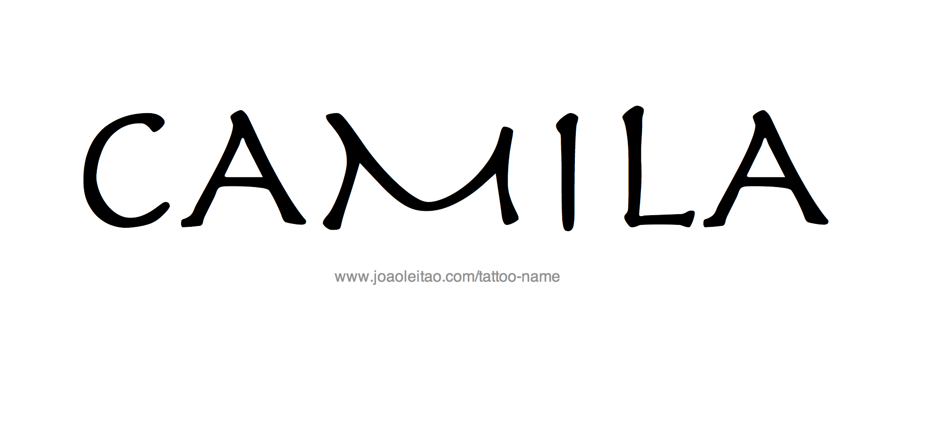 Tattoo Design Name Camila 