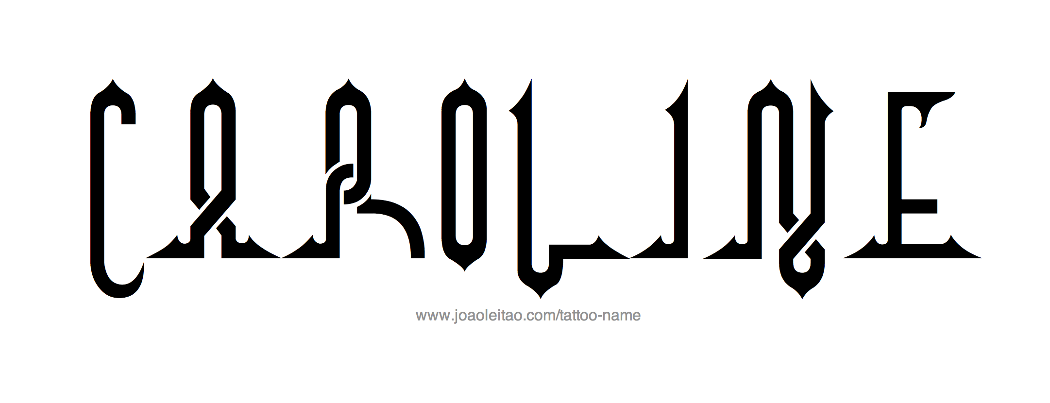 Tattoo Design Name Caroline 