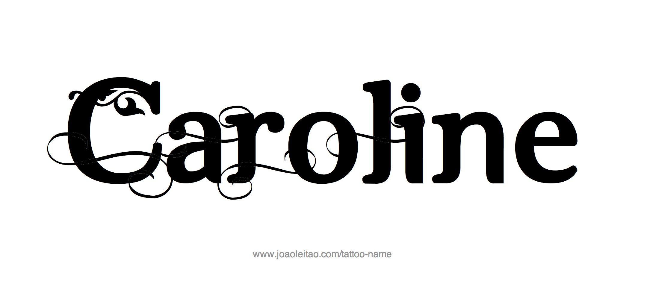 Tattoo Design Name Caroline 