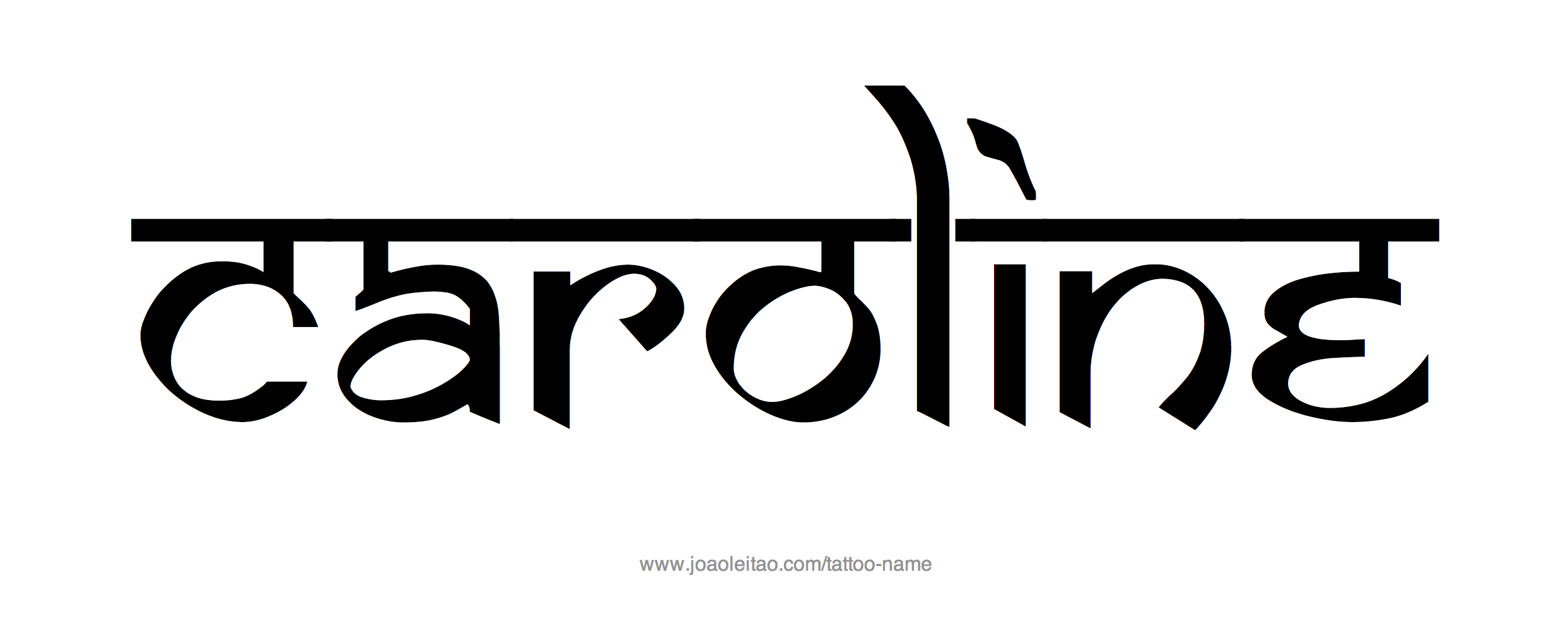 Tattoo Design Name Caroline 