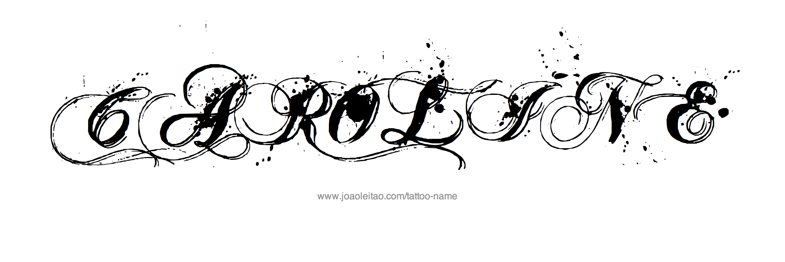 Tattoo Design Name Caroline 