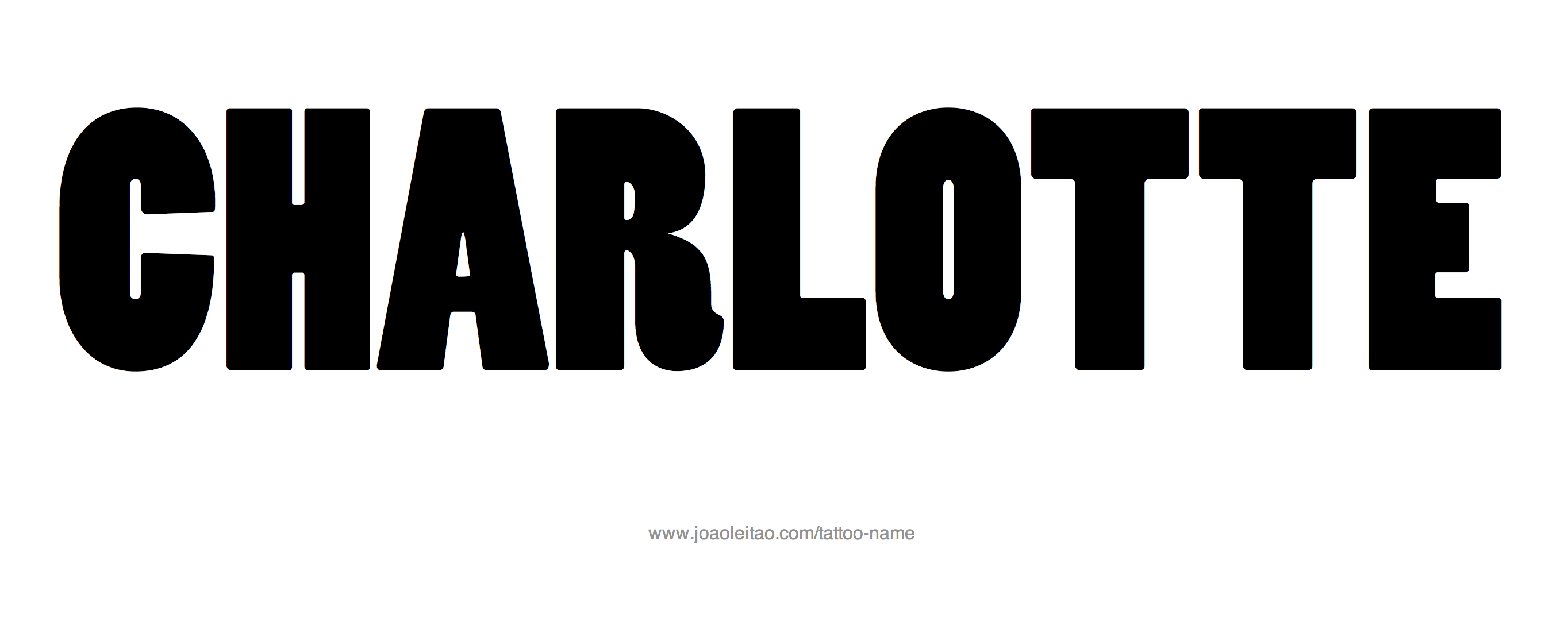 Tattoo Design Name Charlotte 