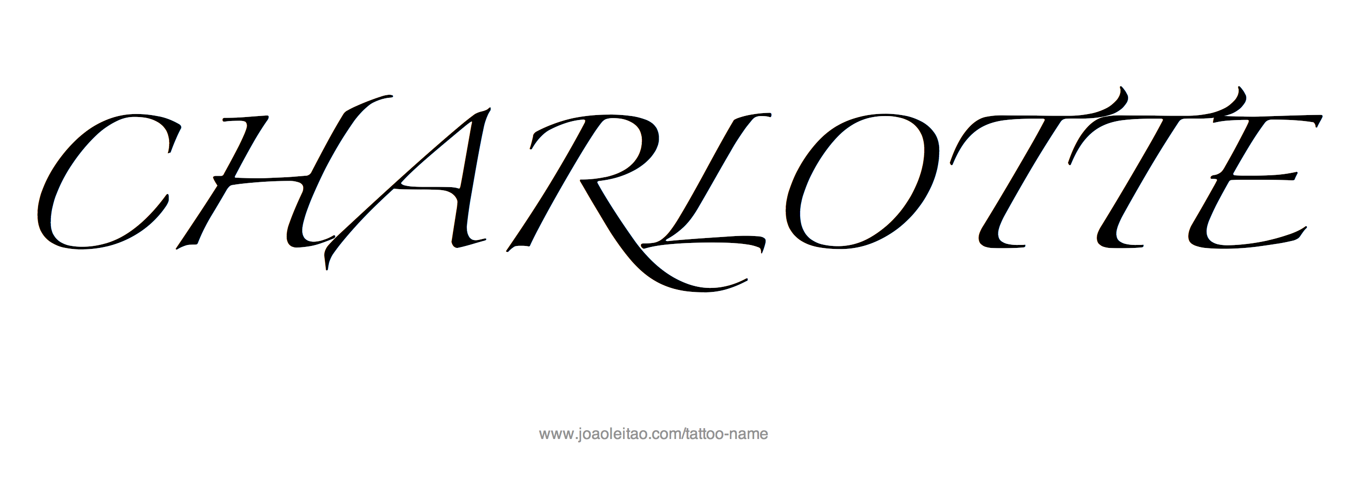 Tattoo Design Name Charlotte 