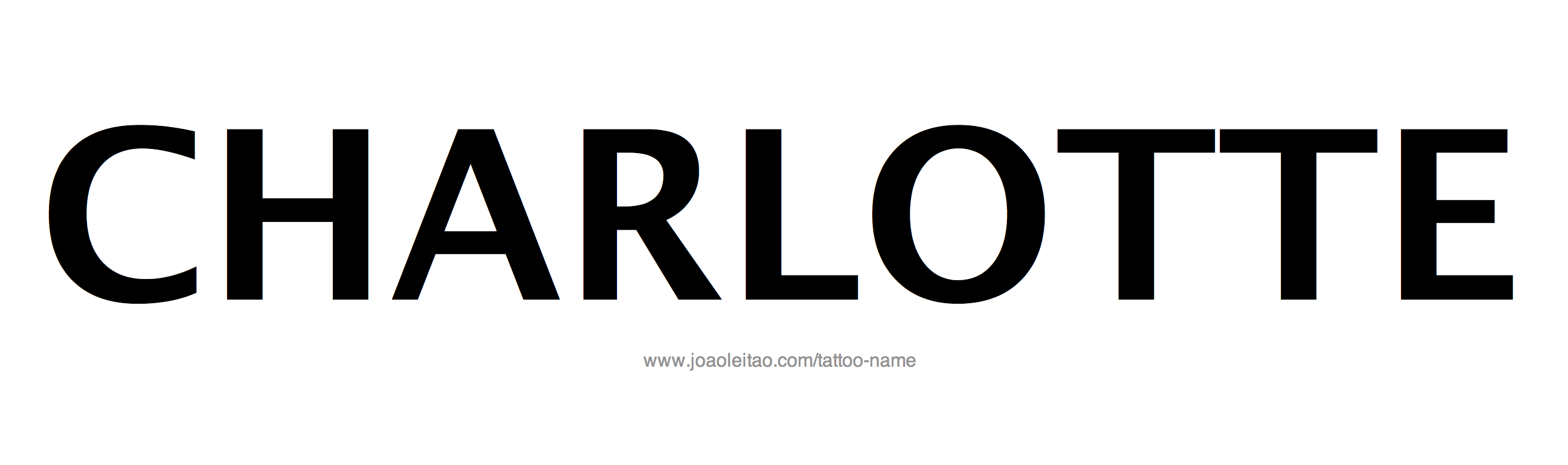 Tattoo Design Name Charlotte 