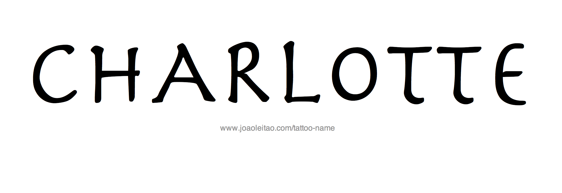 Tattoo Design Name Charlotte 