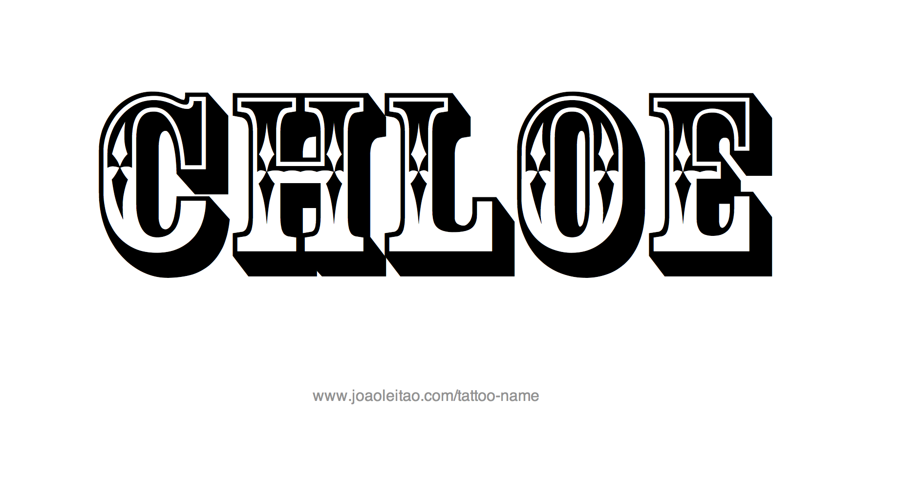 Tattoo Design Name Chloe 