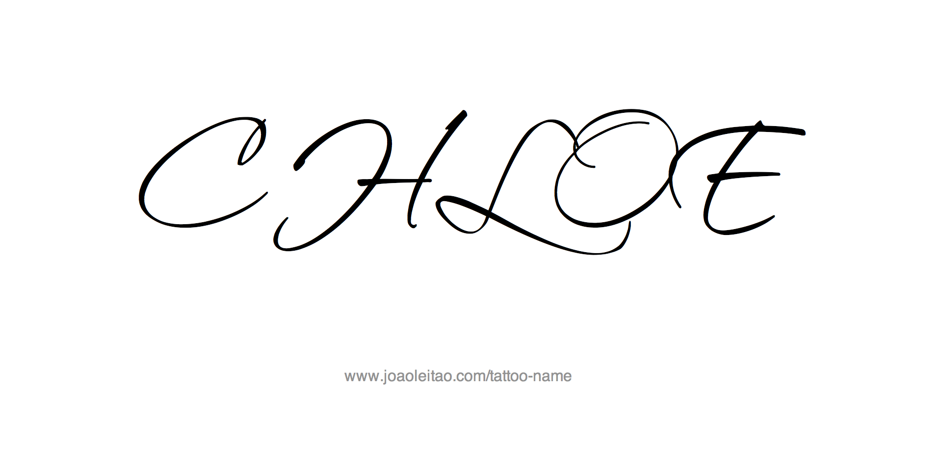 Tattoo Design Name Chloe 