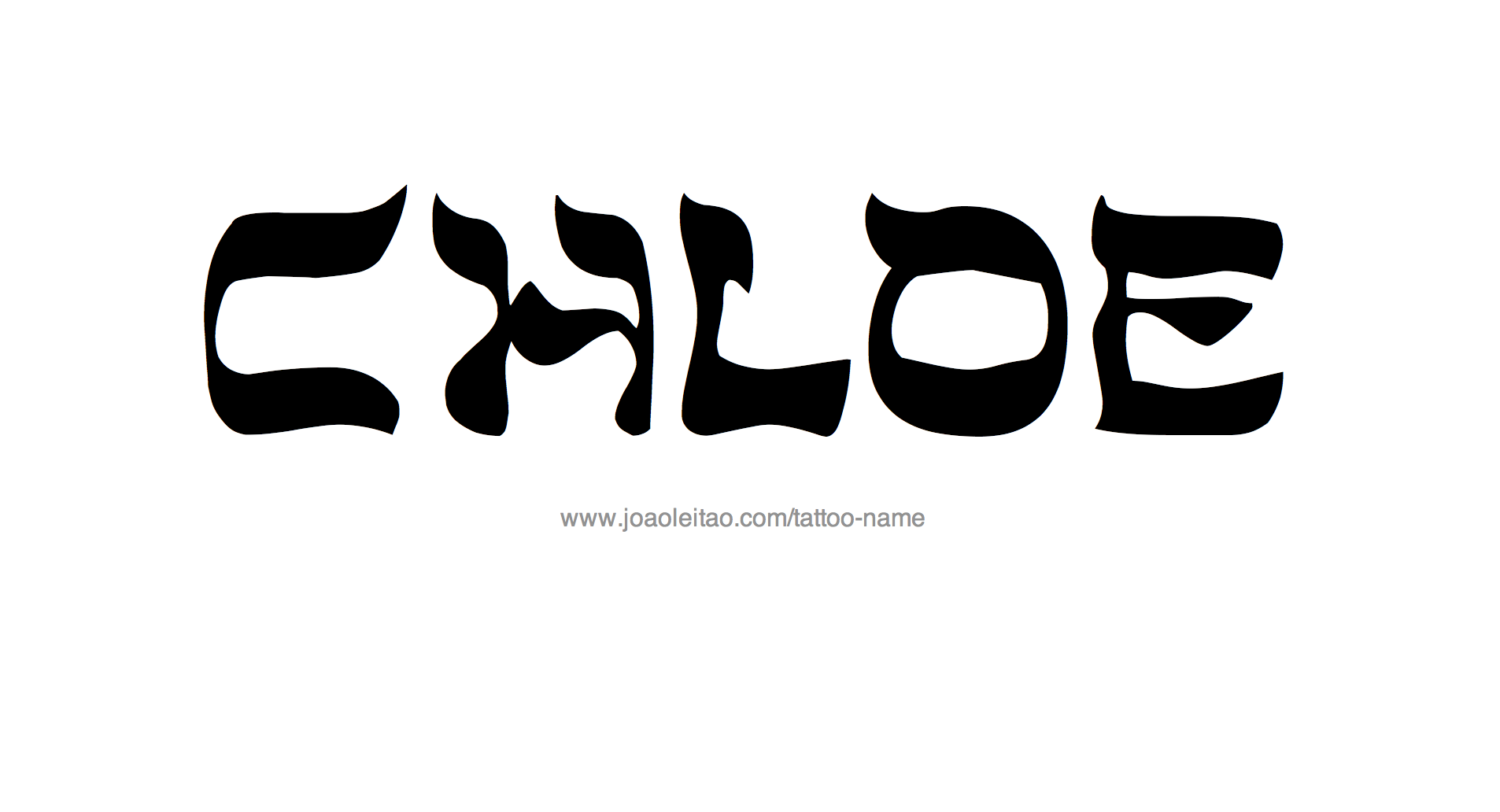 Tattoo Design Name Chloe 