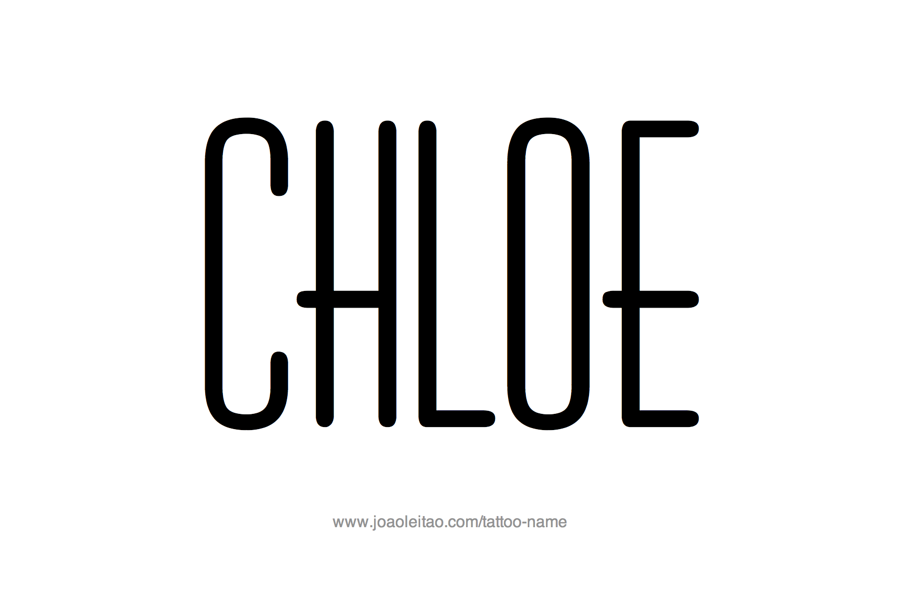 Tattoo Design Name Chloe 