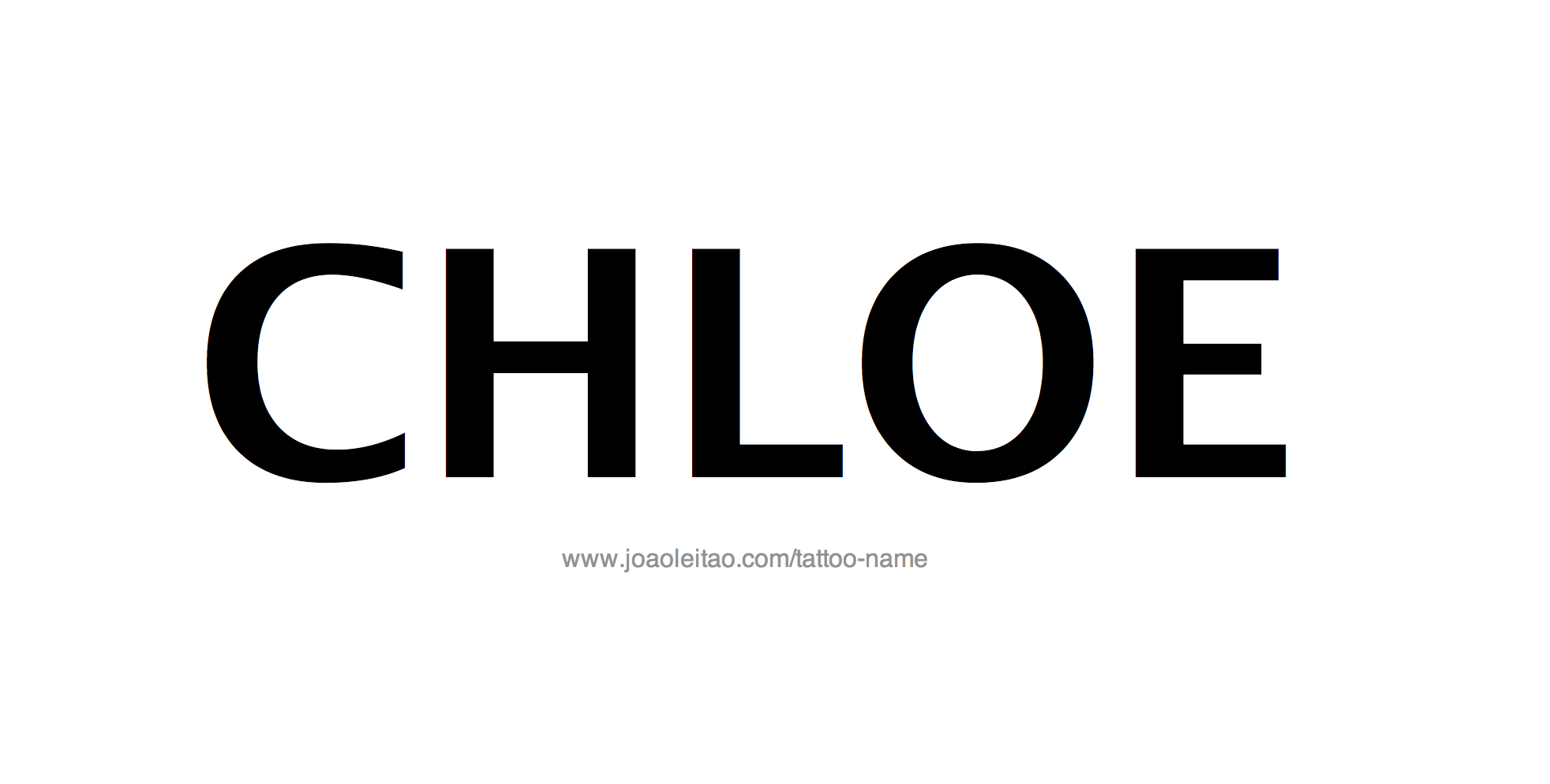 Tattoo Design Name Chloe 