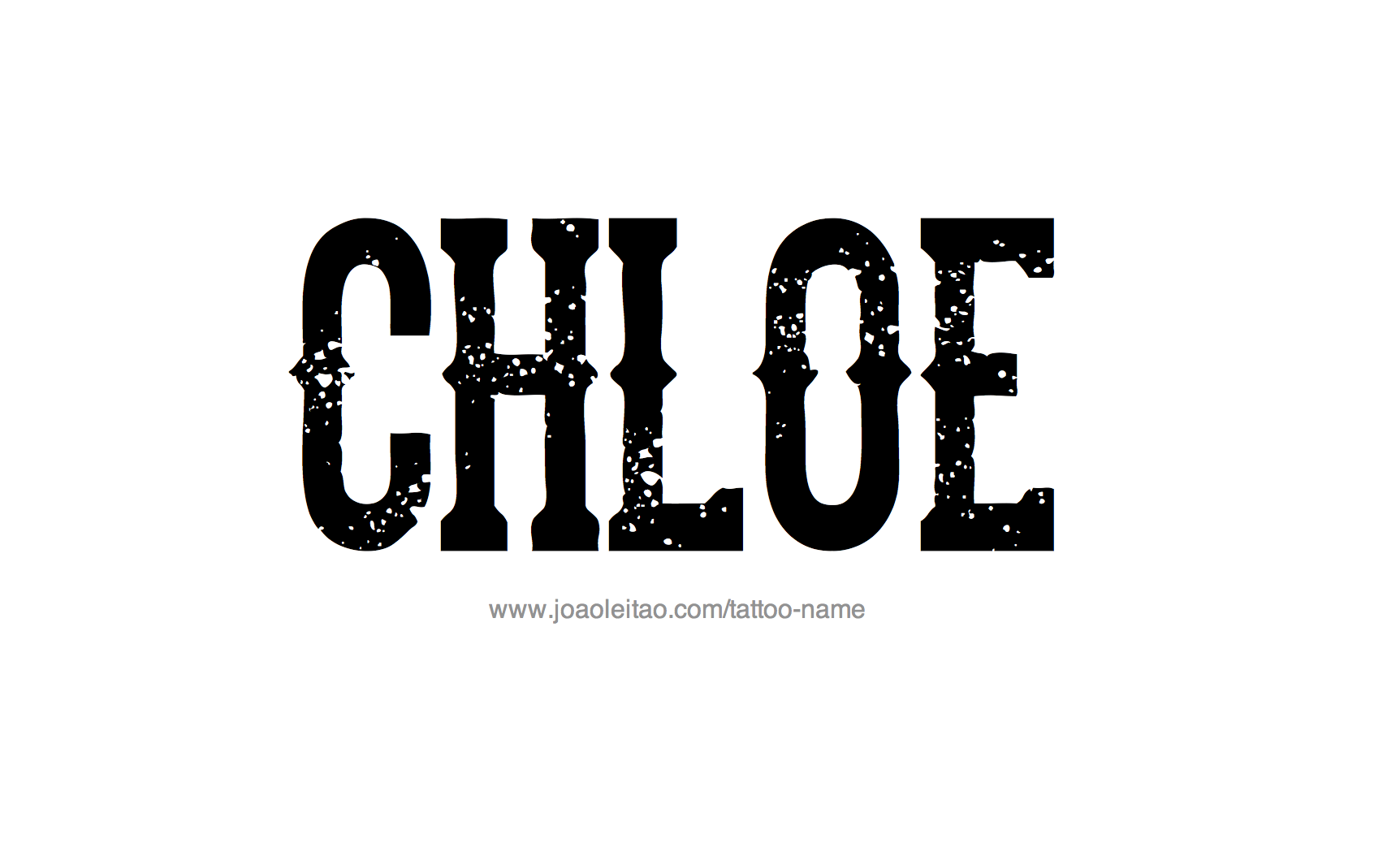 Tattoo Design Name Chloe 