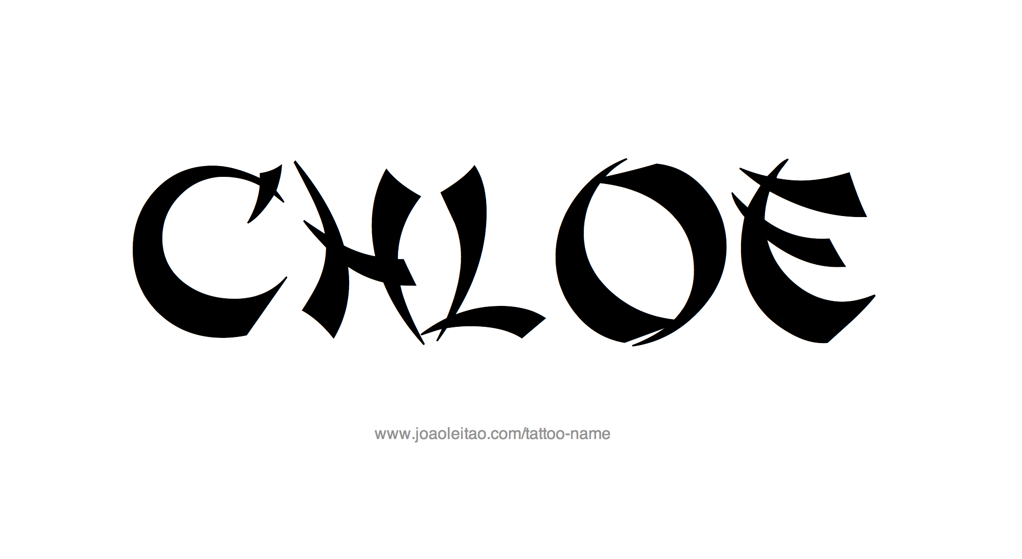 Tattoo Design Name Chloe 