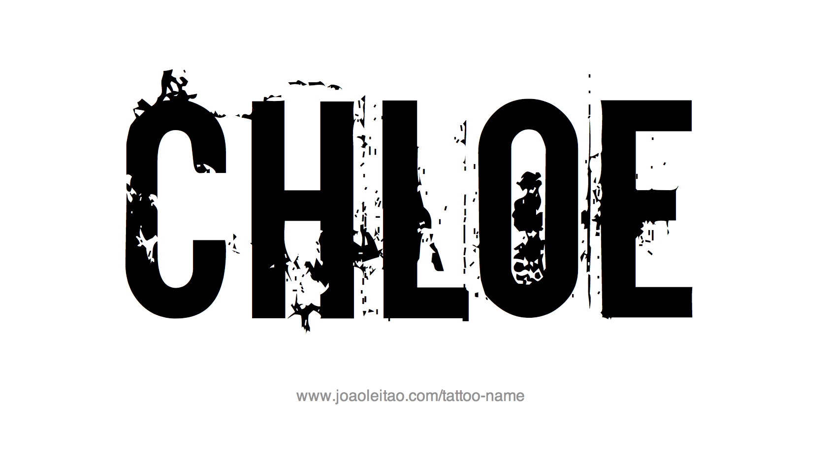 Tattoo Design Name Chloe 