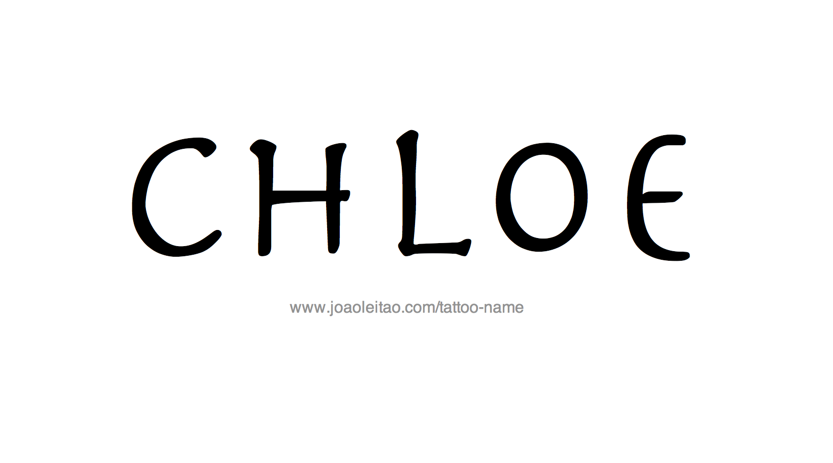 Tattoo Design Name Chloe 