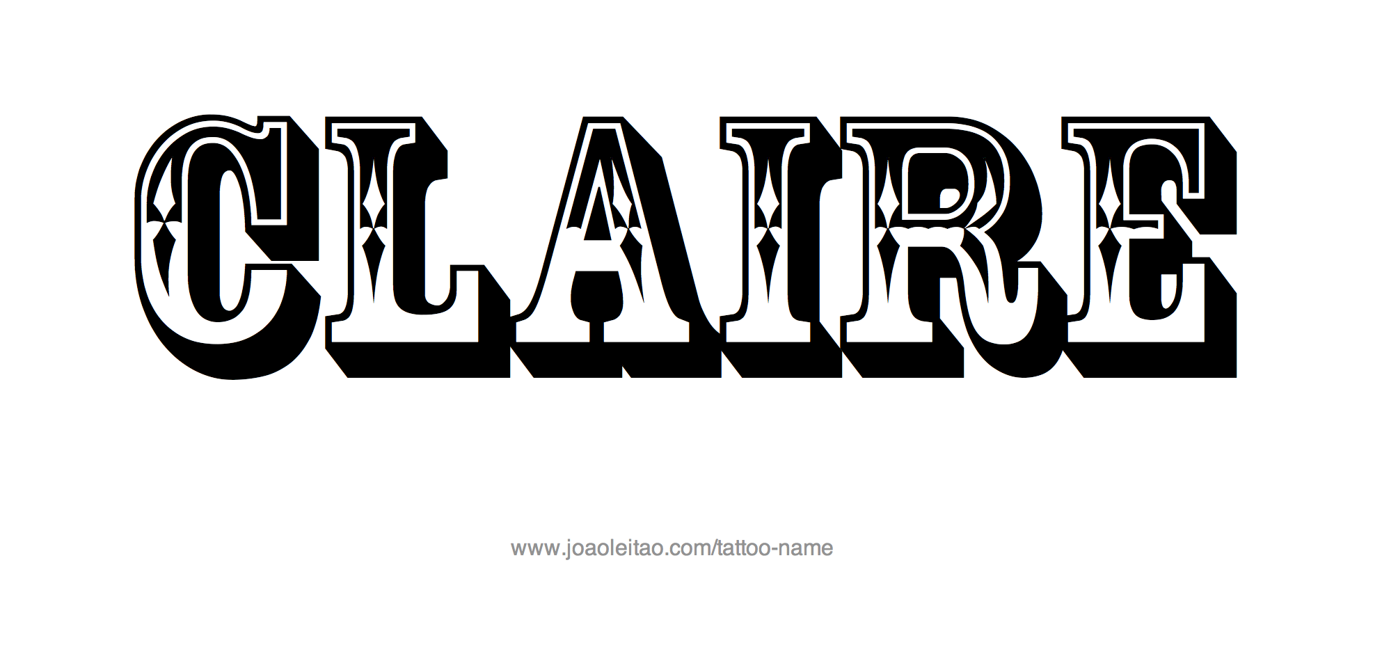 Tattoo Design Name Claire 