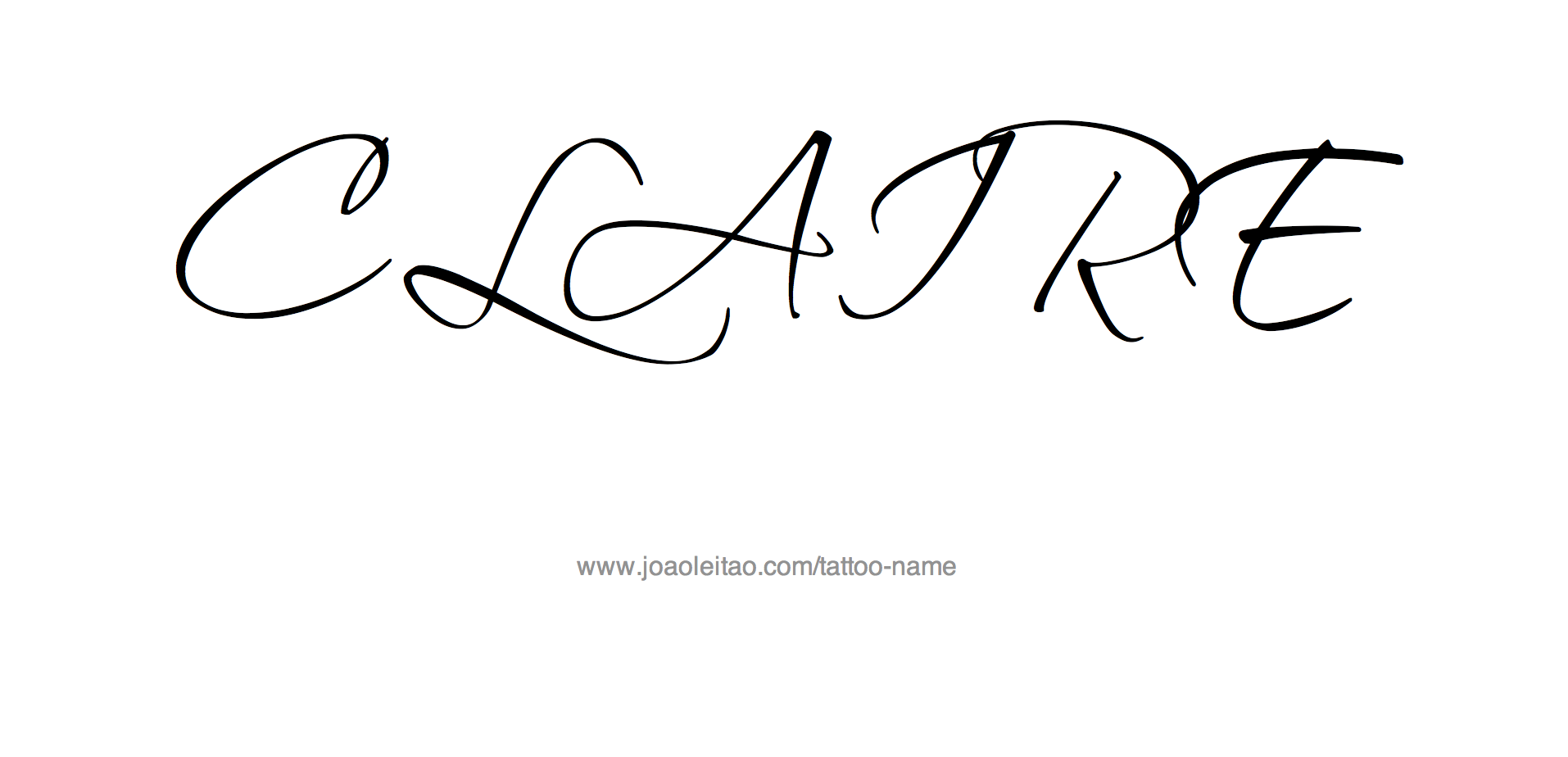 Tattoo Design Name Claire 