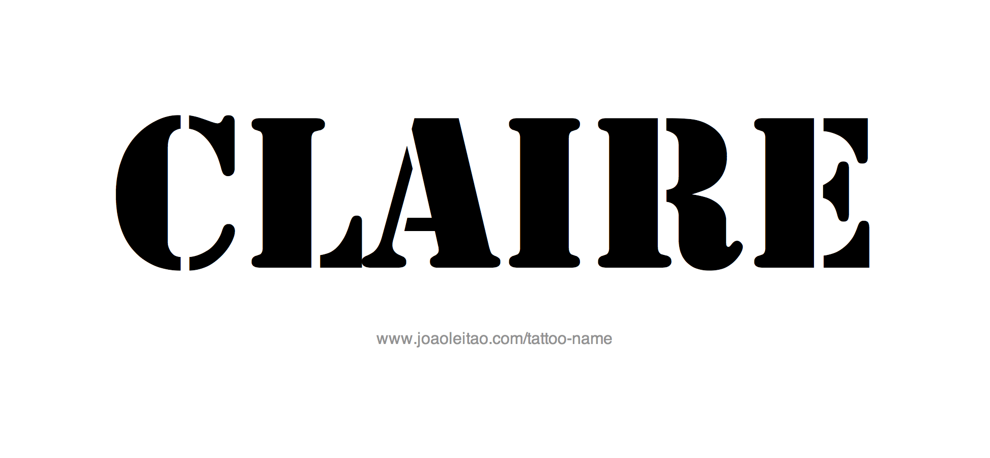 Tattoo Design Name Claire 