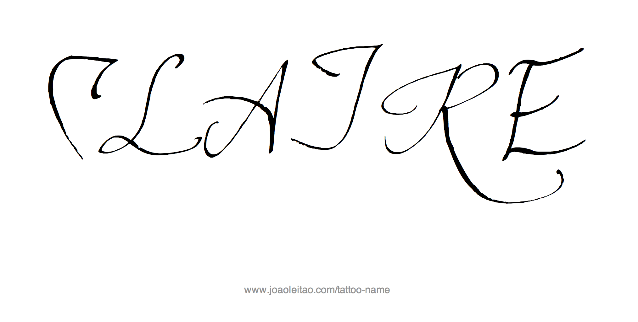 Tattoo Design Name Claire 