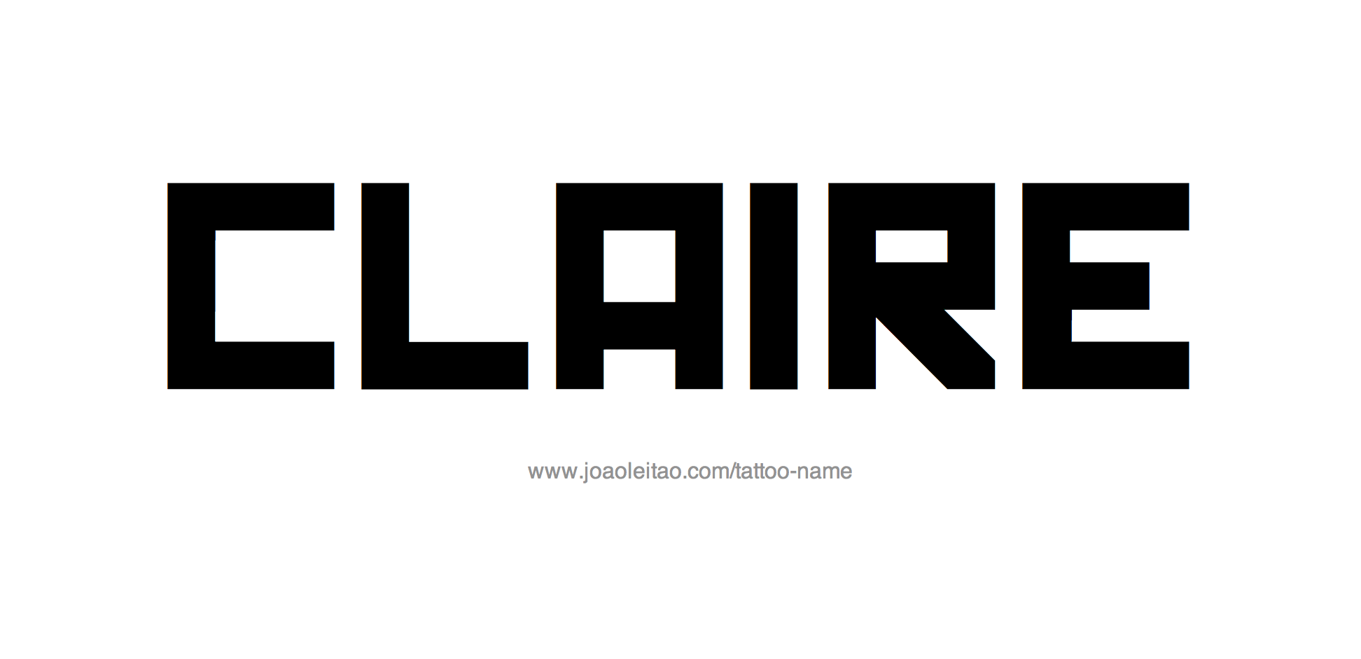 Tattoo Design Name Claire 