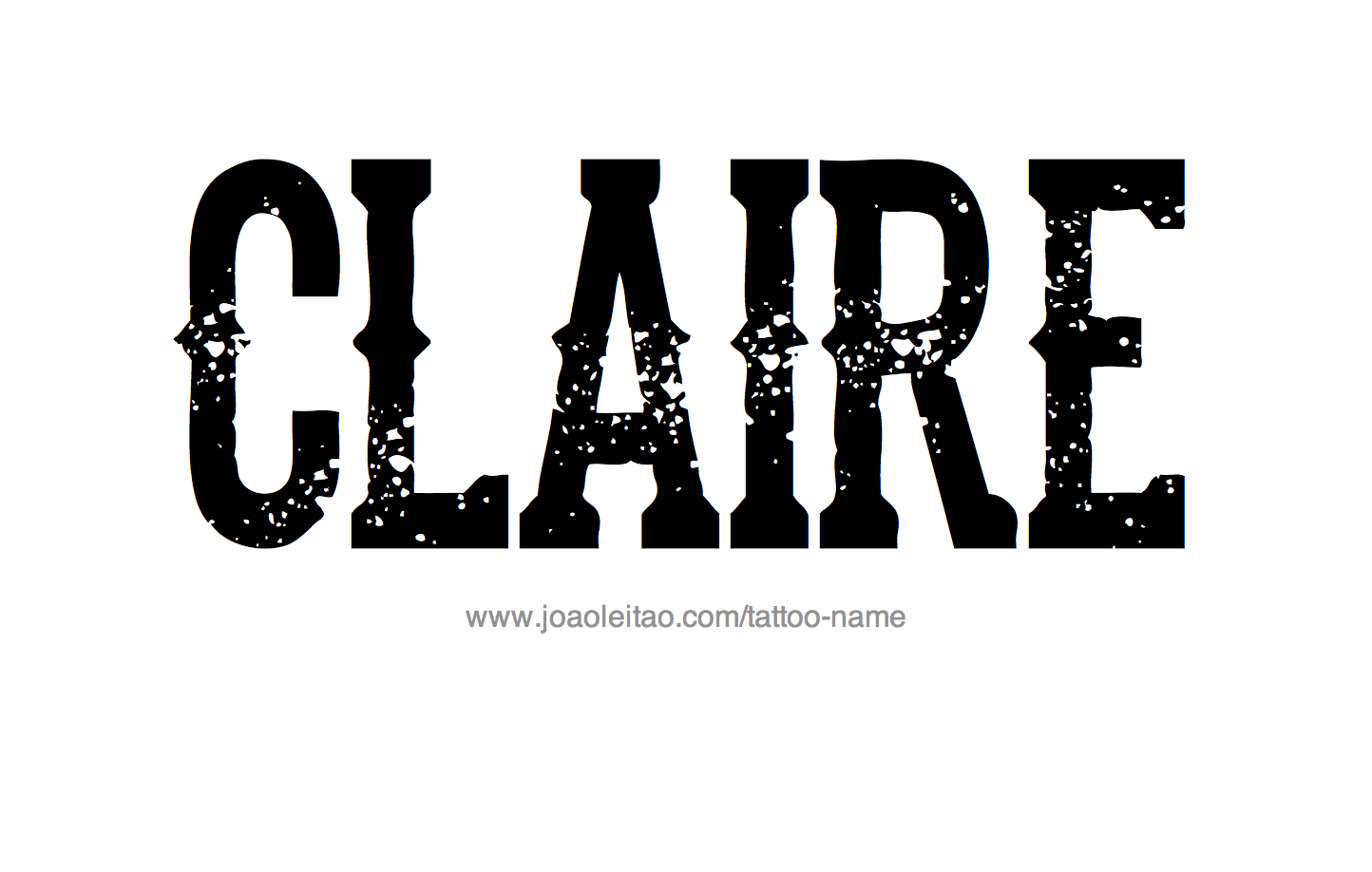 Tattoo Design Name Claire 