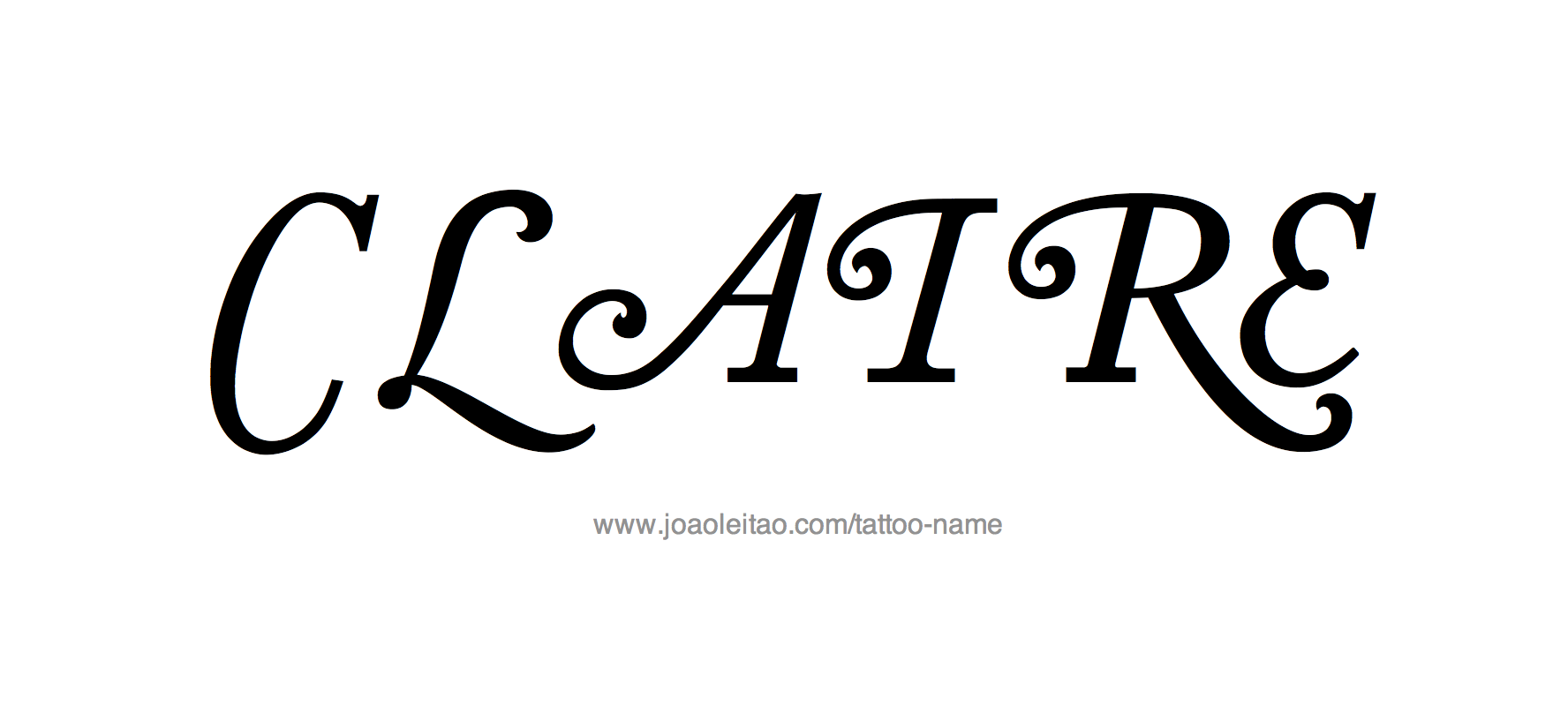 Tattoo Design Name Claire 