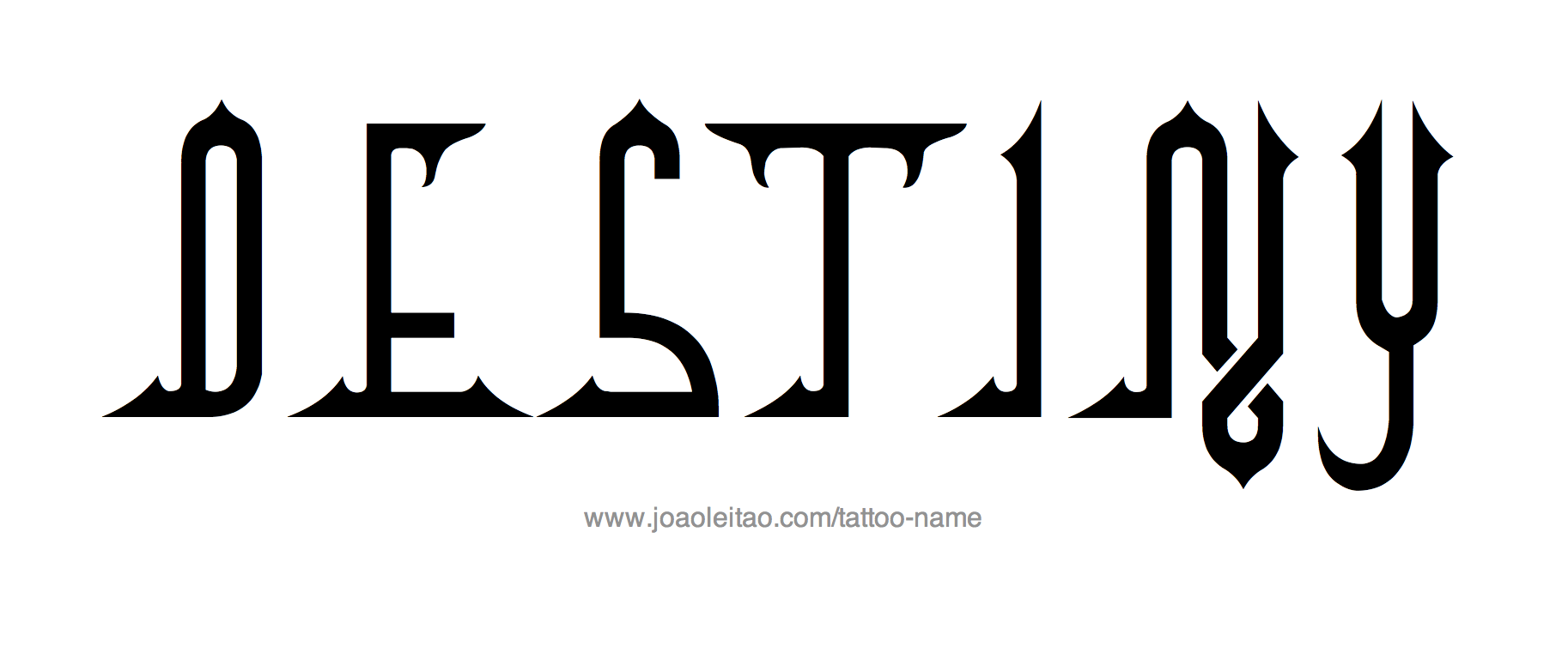 Tattoo Design Name Destiny 