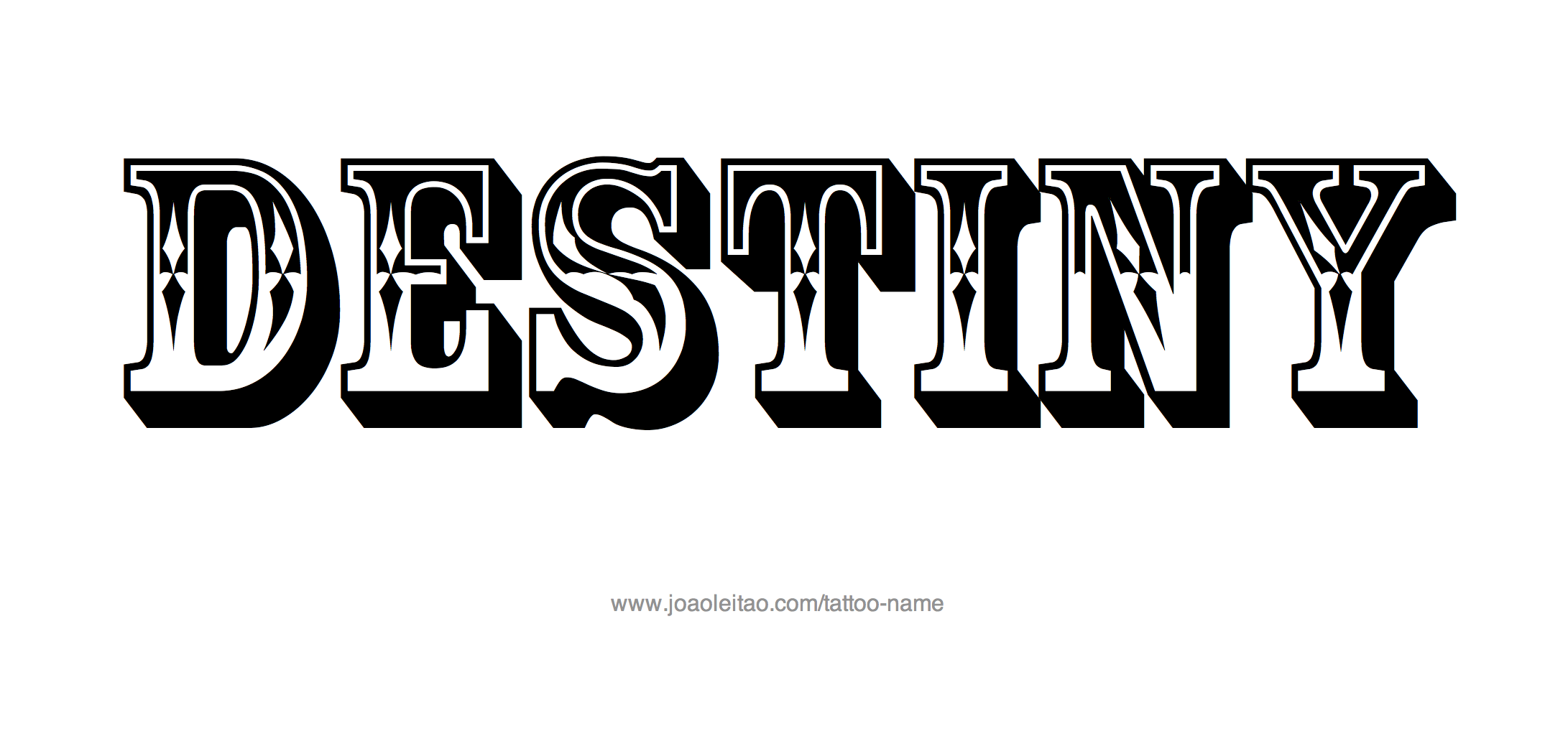 Tattoo Design Name Destiny 