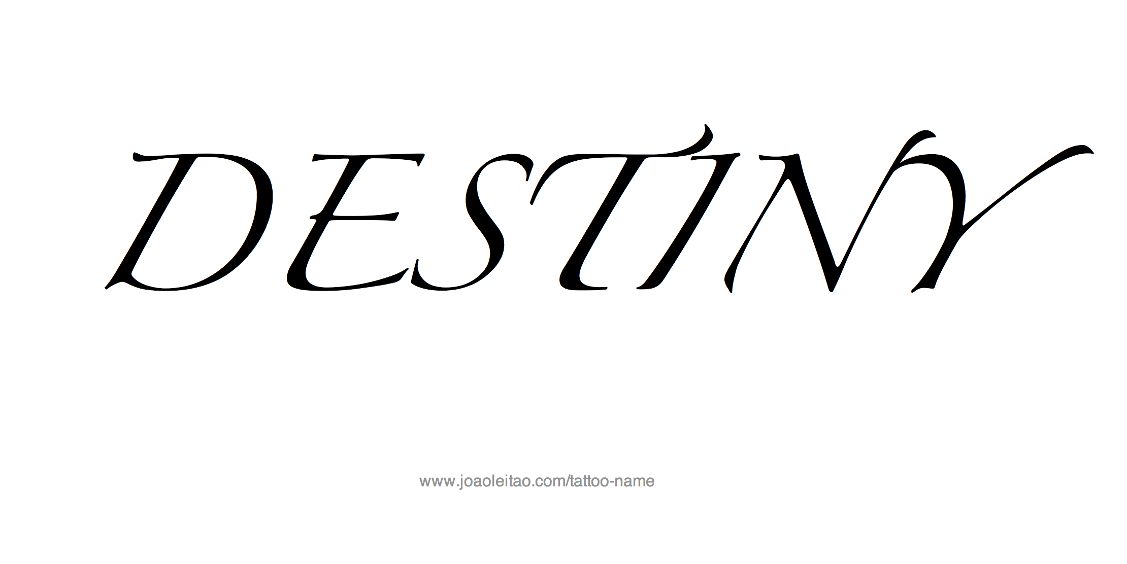 Tattoo Design Name Destiny 