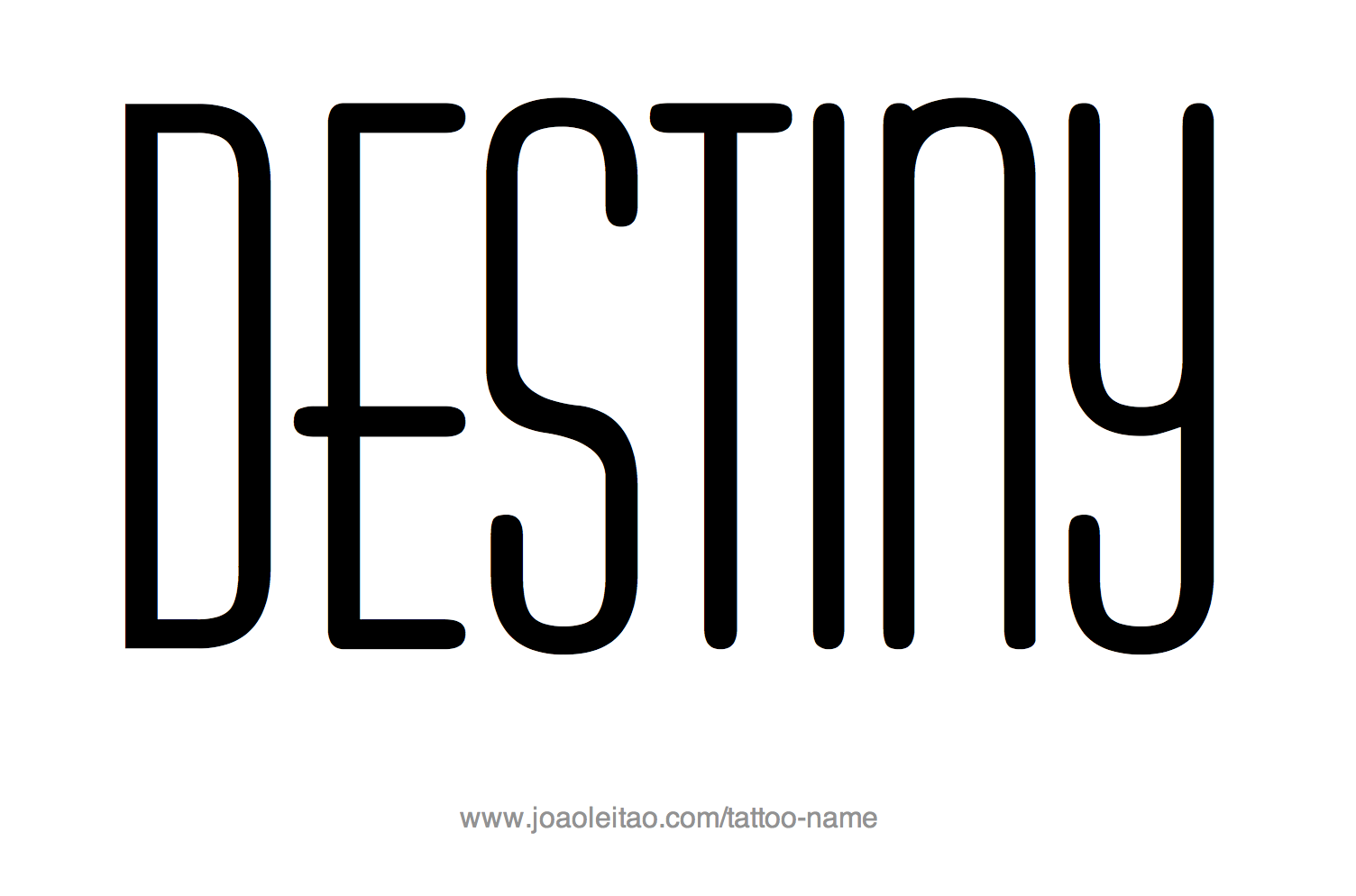 Tattoo Design Name Destiny 