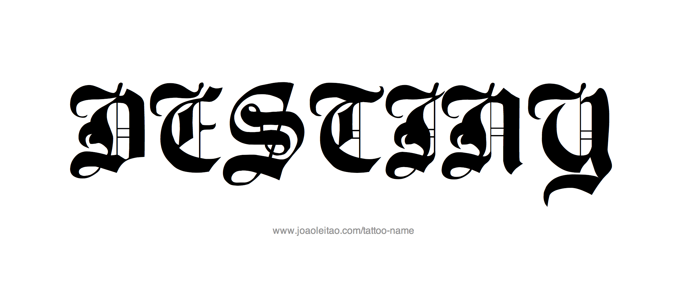 Tattoo Design Name Destiny 