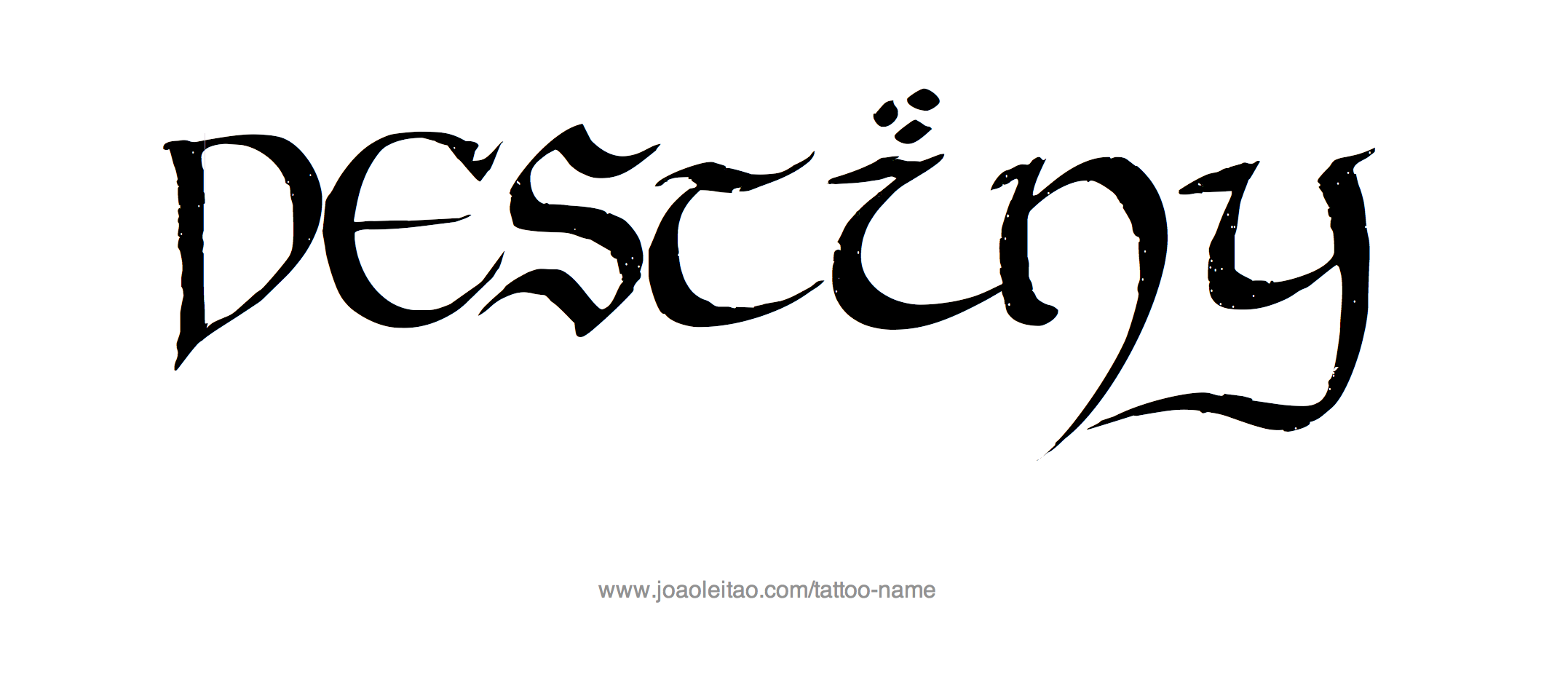 Tattoo Design Name Destiny 