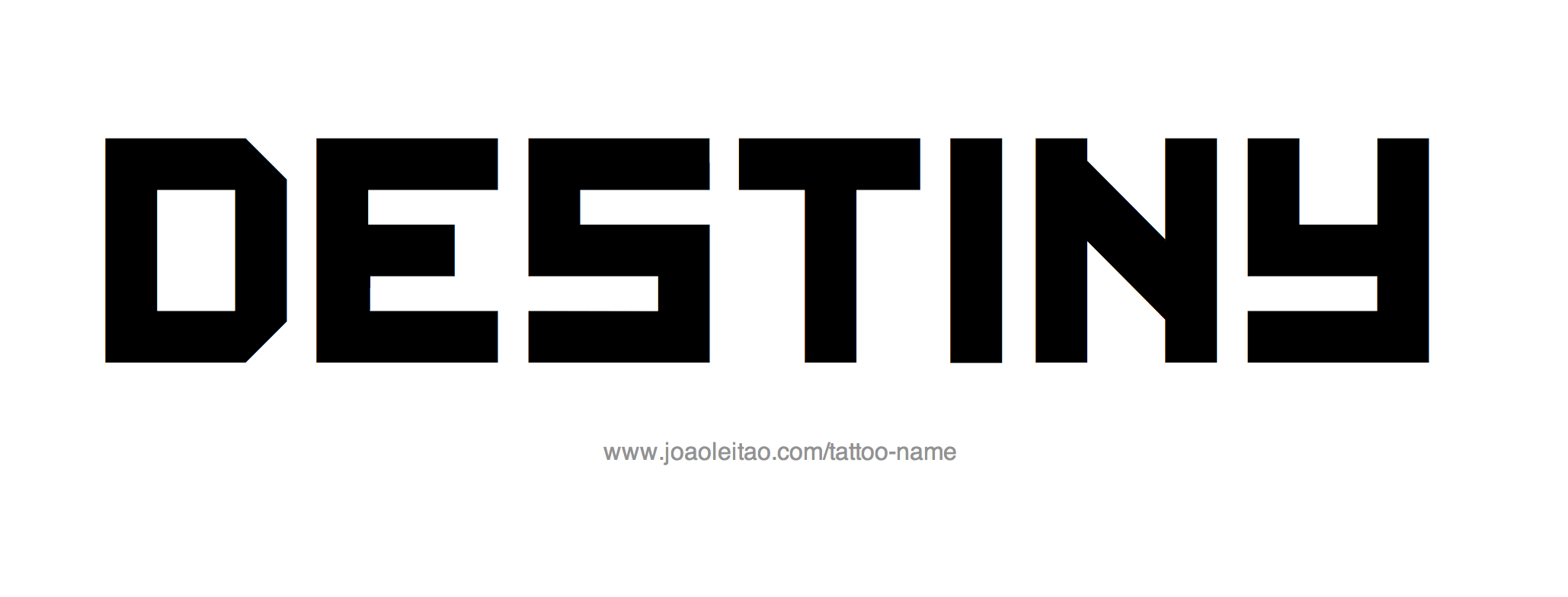 Tattoo Design Name Destiny 