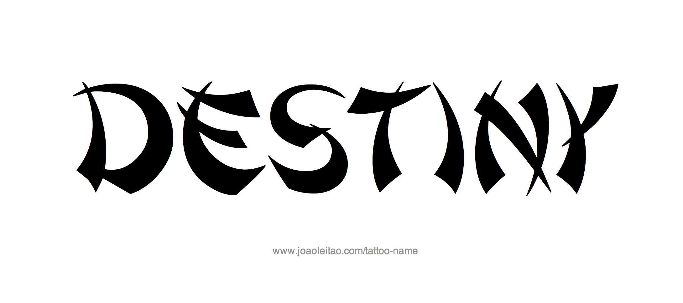 Tattoo Design Name Destiny 