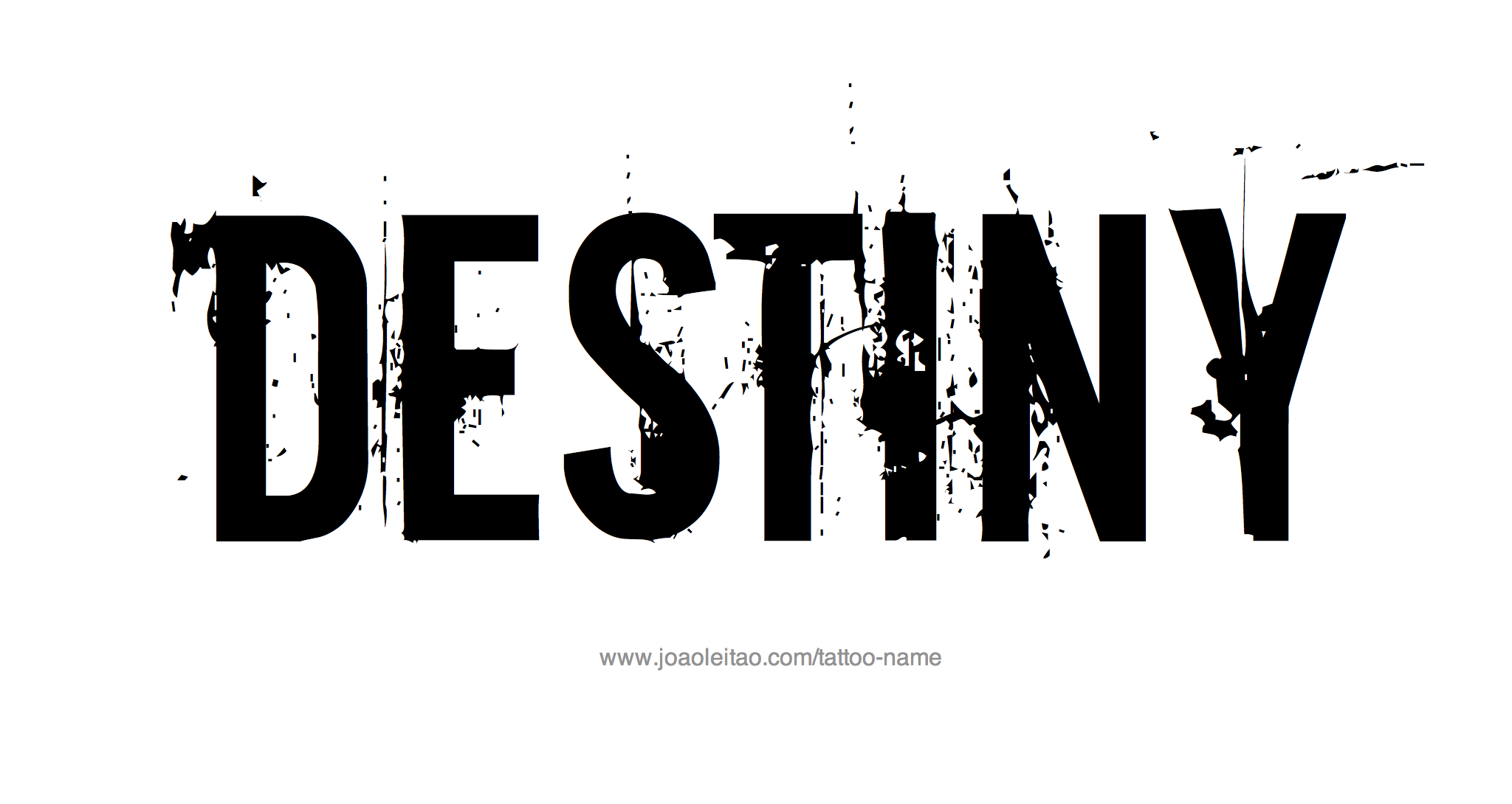 Tattoo Design Name Destiny 