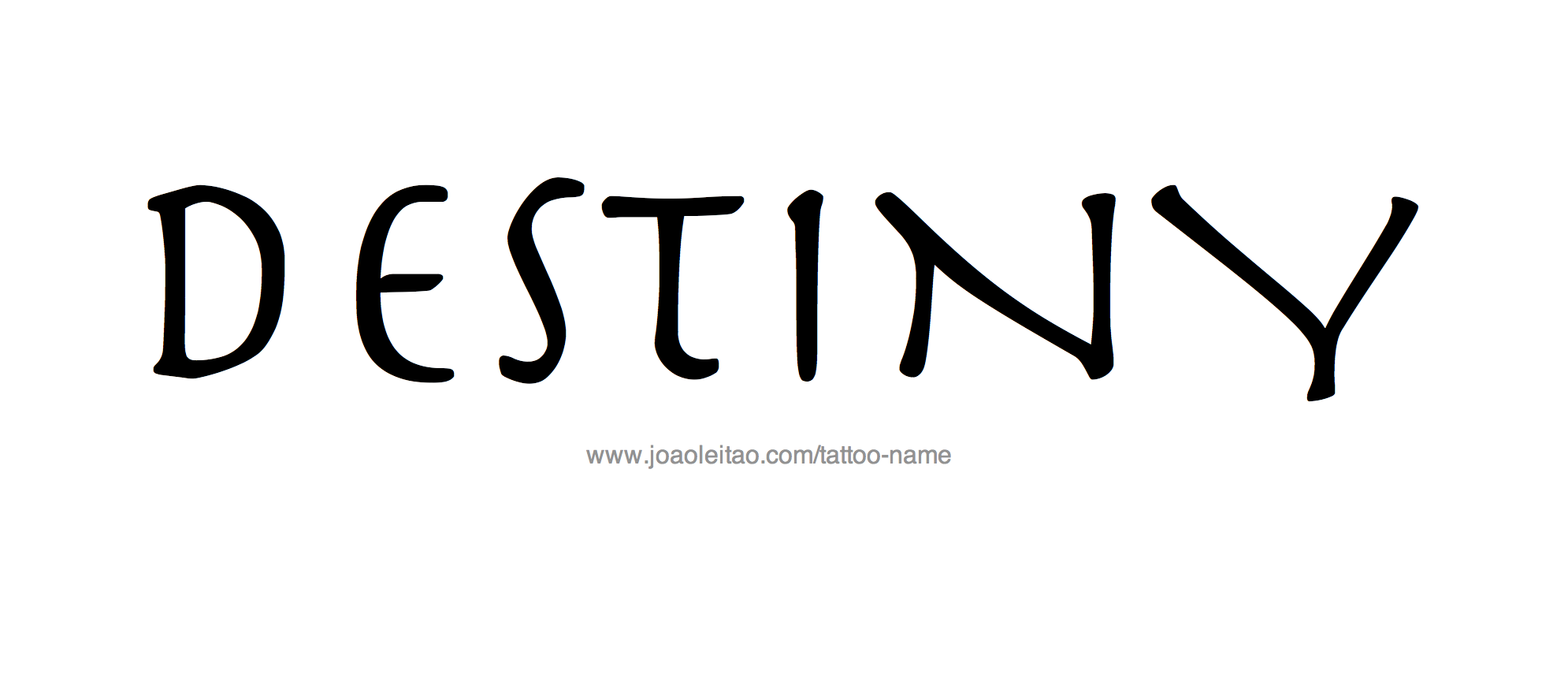 Tattoo Design Name Destiny 