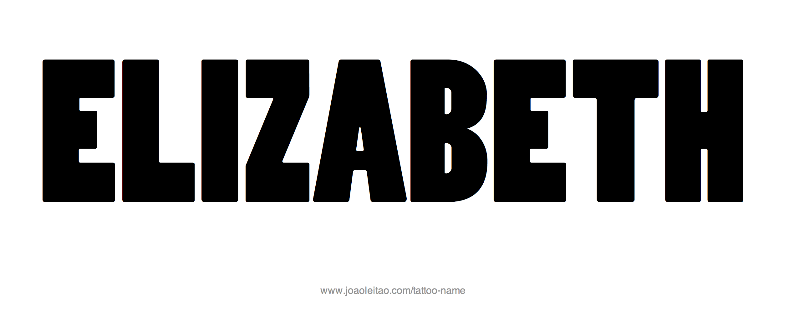 Tattoo Design Name Elizabeth 