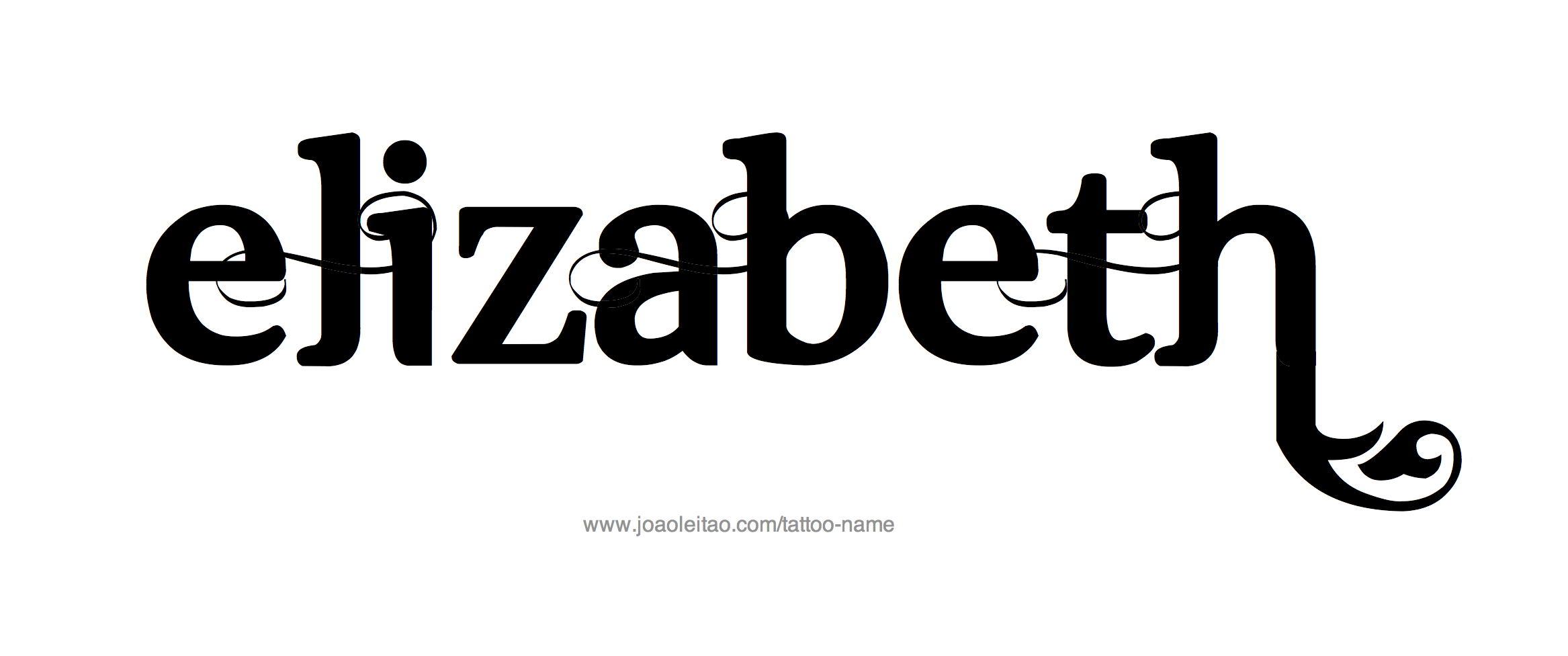 Tattoo Design Name Elizabeth 