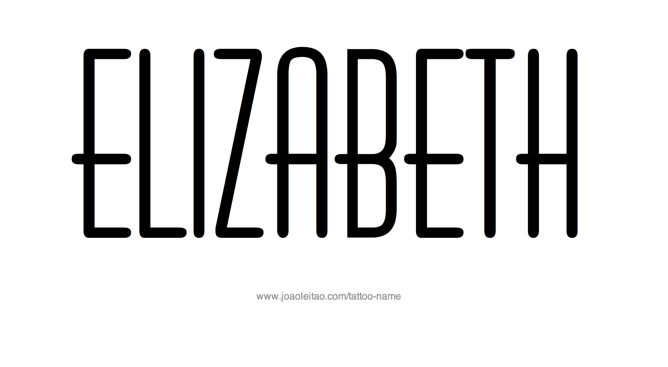 Tattoo Design Name Elizabeth 