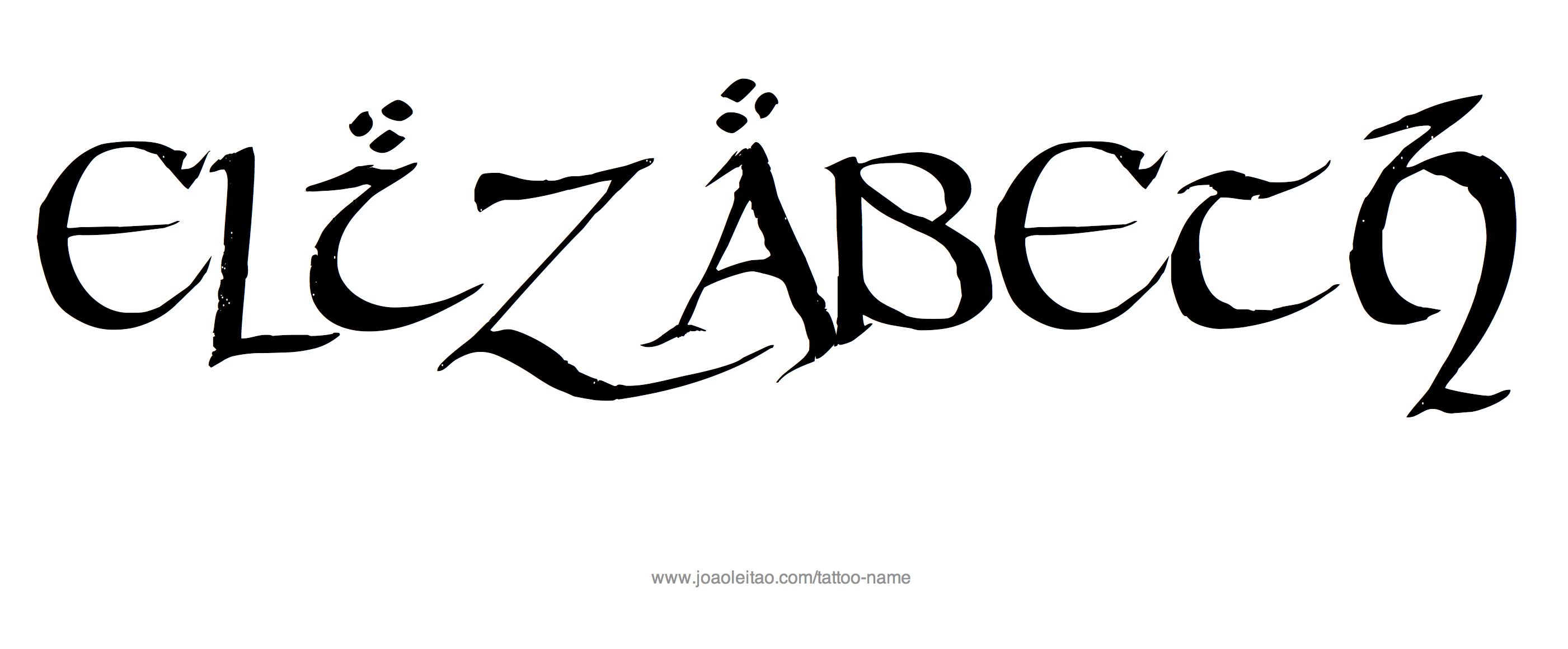 Tattoo Design Name Elizabeth 