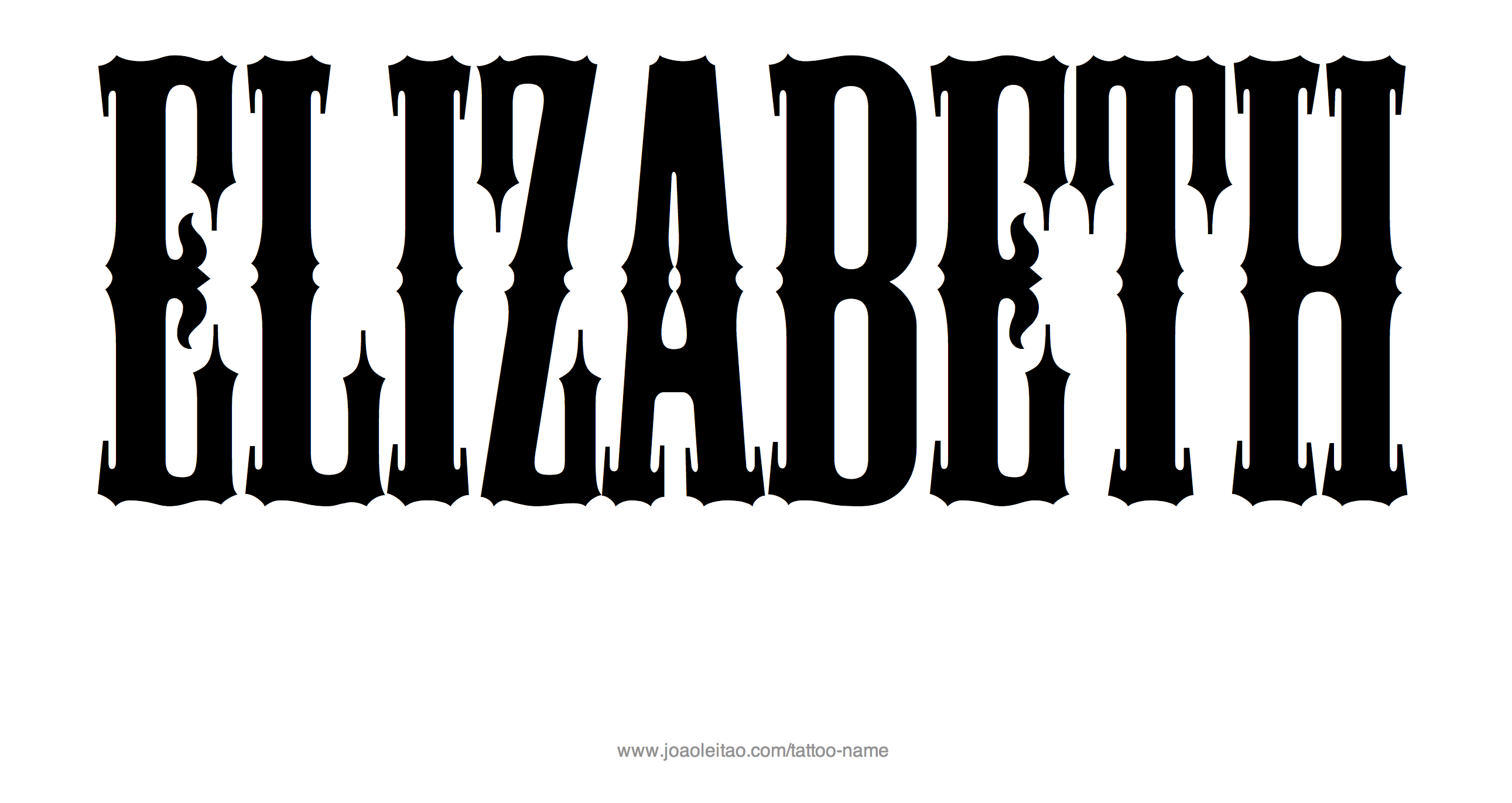 Tattoo Design Name Elizabeth 