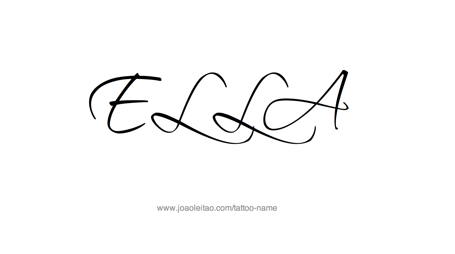 Tattoo Design Name Ella 