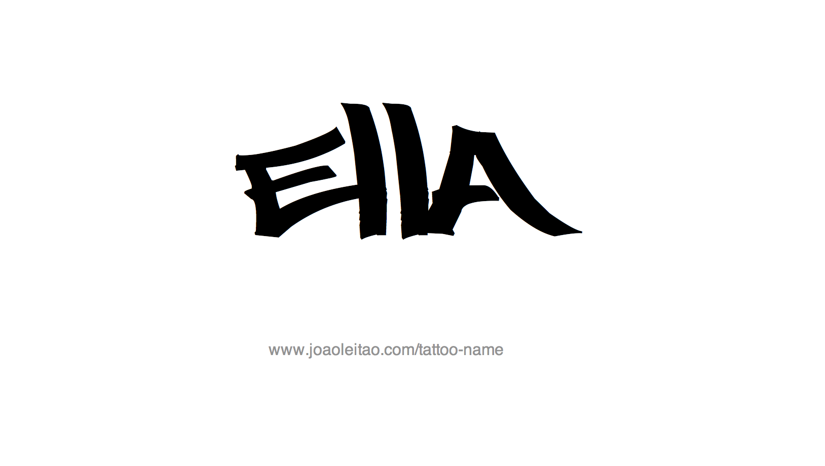 Tattoo Design Name Ella 