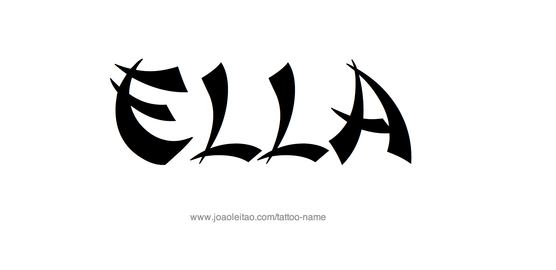 Tattoo Design Name Ella 