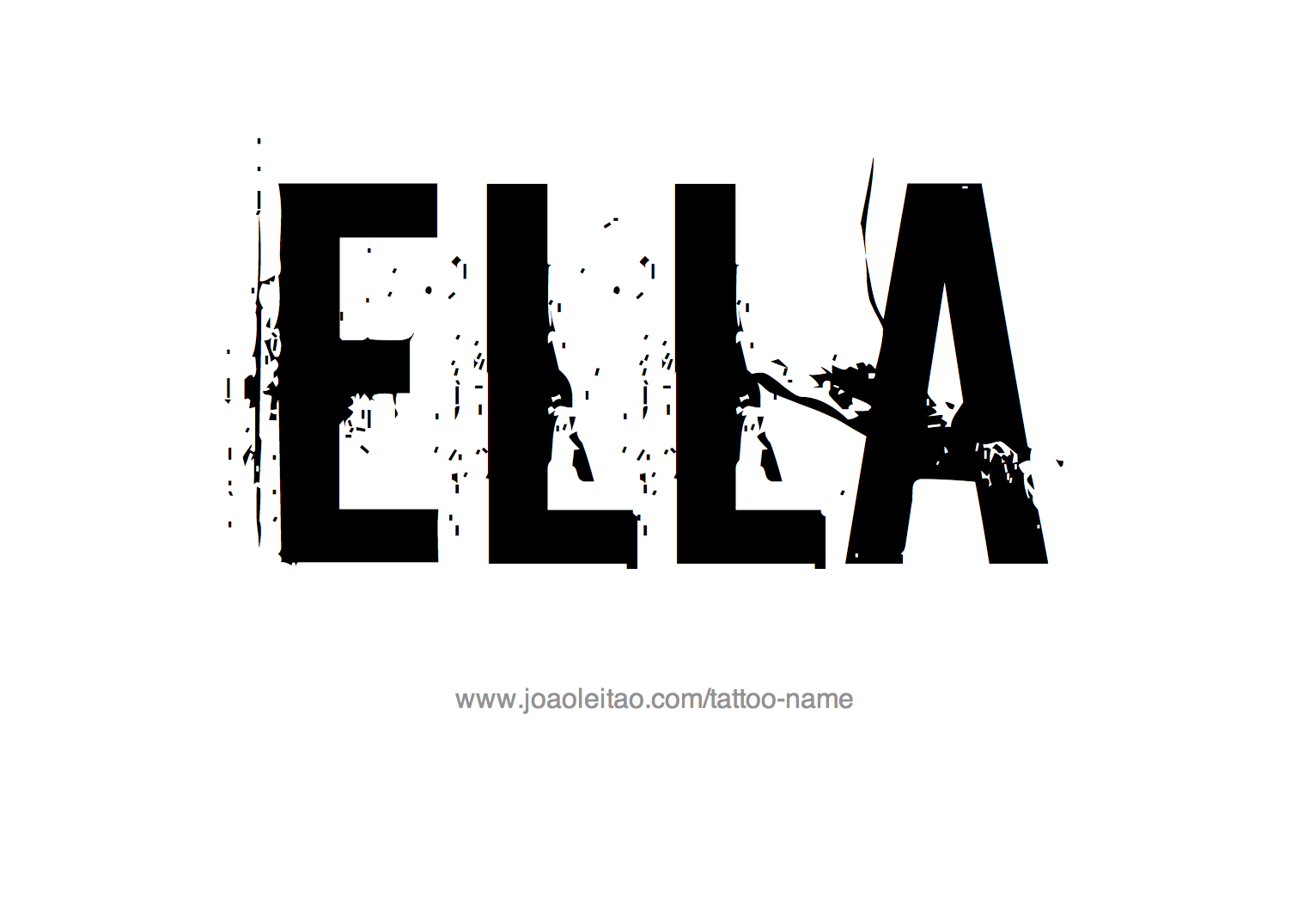 Tattoo Design Name Ella 