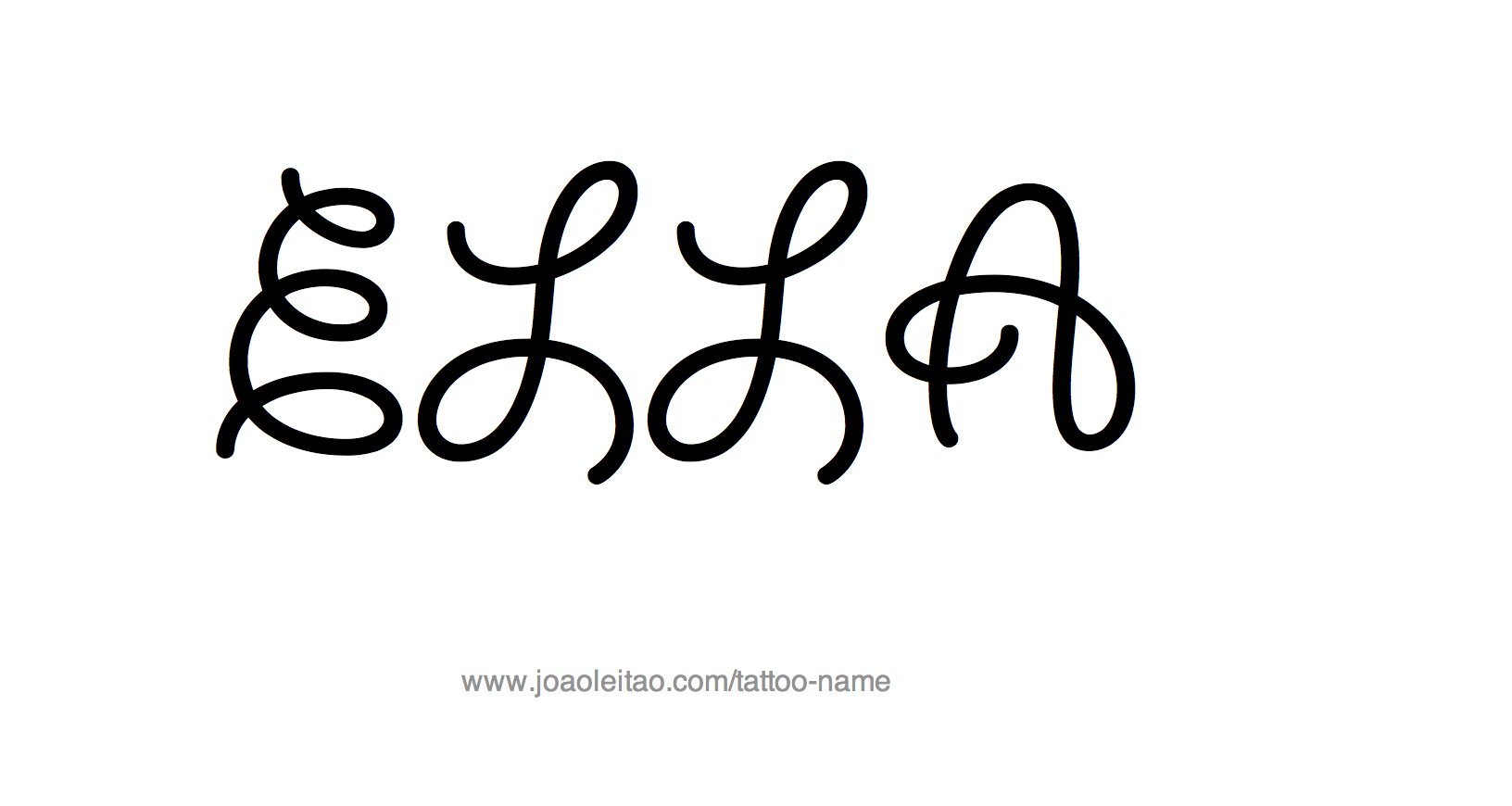 Tattoo Design Name Ella 