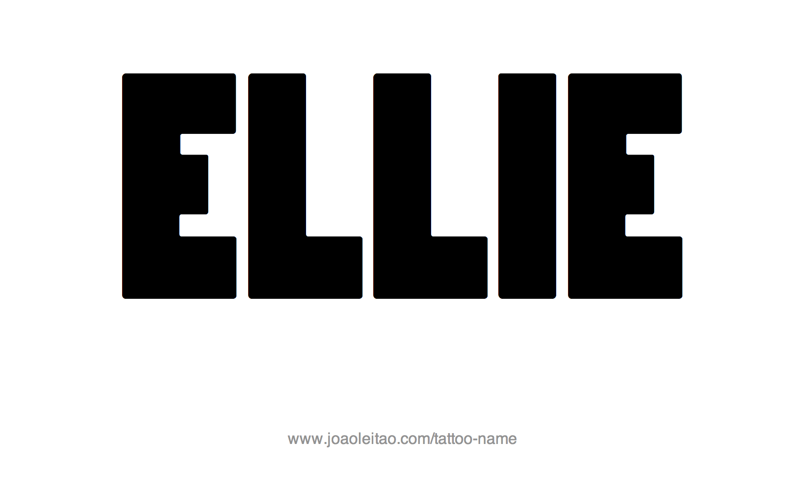 Tattoo Design Name Ellie 